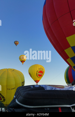 Mongolfiere a partire, Germania Foto Stock