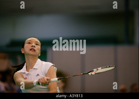 Pi Py Hongyan all aperto francese Badminton campionato a Parigi sabato 20 marzo 2004 Foto Stock