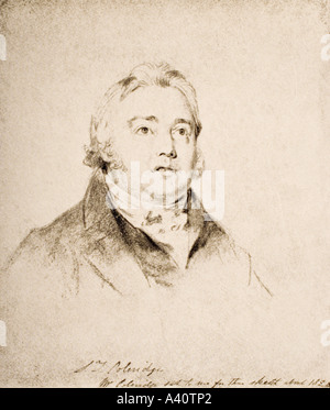 Samuel Coleridge, 1772 - 1834. Poeta inglese, critico letterario, filosofo e teologo. A partire da un disegno da C a Leslie R A. Foto Stock