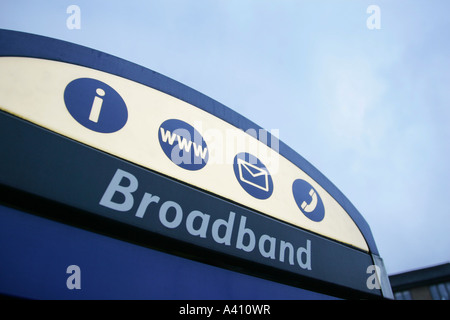 A banda larga telefono britannico box London Inghilterra England Foto Stock