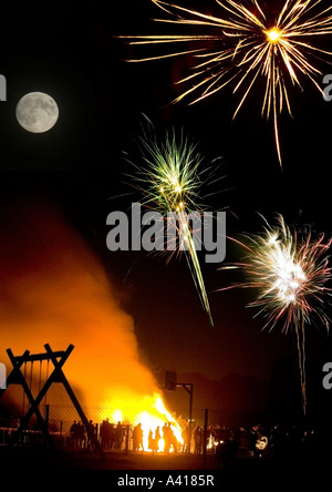 Fuochi d'artificio a reedham, norfolk Foto Stock