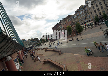 St Enoch Square vicino al St Enoch Shopping Centre in Glasgow Foto Stock