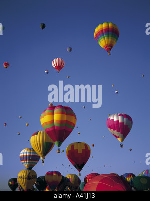 I palloni ad aria calda in aumento a Albuquerque palloncino Festa Nuovo Messico USA Foto Stock
