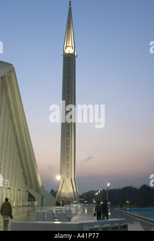 King Faisal moschea di Islamabad in Pakistan Foto Stock