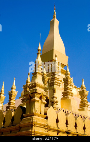 Wat That Luang Vientiane Laos Foto Stock