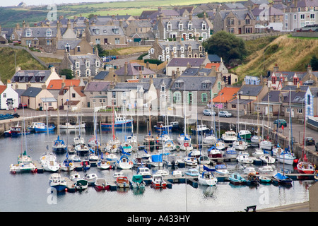 Il pittoresco villaggio di Findochty, Grampian Scozia Scotland Foto Stock