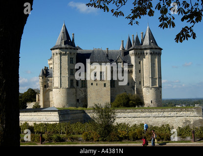 Chateau a Saumur, Francia Foto Stock