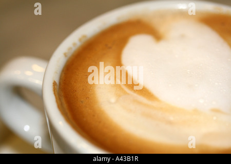 Bianco caffè Foto Stock