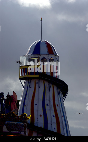 La Helter Skelter il Palace Pier a Brighton Regno Unito Foto Stock