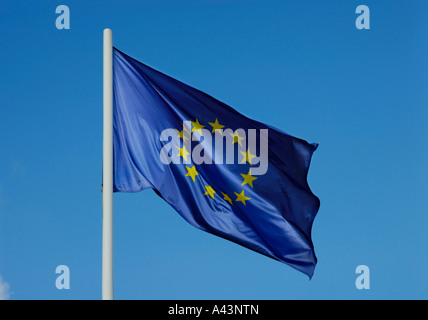 Bandiera dell'Unione europea Foto Stock