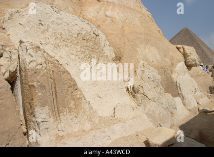 Tomba mastaba sull'altopiano di Giza, il Cairo, Egitto Foto Stock