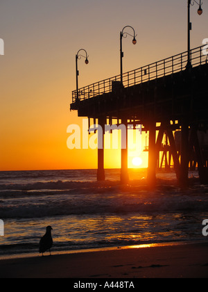 Santa Monica Pier Foto Stock