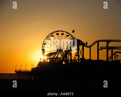 Santa Monica Pier Foto Stock