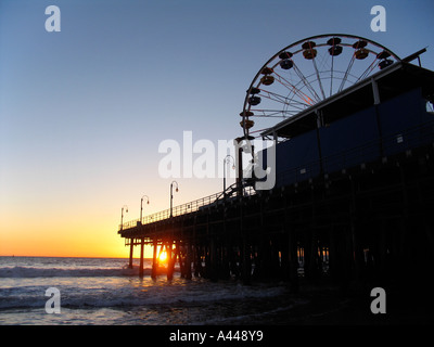 Santa Monica Pier Foto Stock