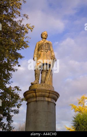 Le staue del generale Gordon a Fort Gardens Gravesend Kent Foto Stock