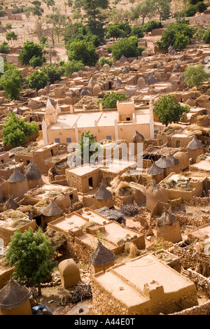 Il villaggio di Songo nel paese Dogon del Mali, Africa occidentale Foto Stock