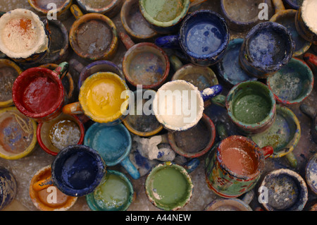 Processo di fabbricazione di stoviglie, Vietri sul Mare - Italia. Foto Stock