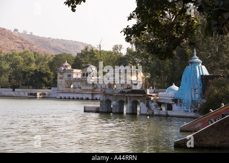 India Rajasthan Bundi Jait Segar Lago il Sukh Mahal dove autore Rudyard Kipling scrisse Kim Foto Stock