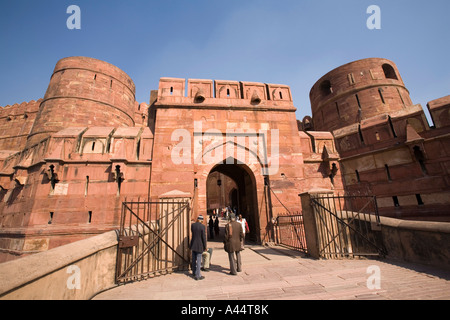 India Uttar Pradesh Agra Fort Amar Singh Gate Foto Stock