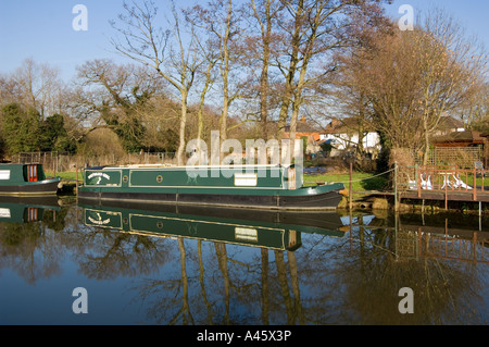 Fiume Wey - Shalford - Surrey - REGNO UNITO - Foto Stock