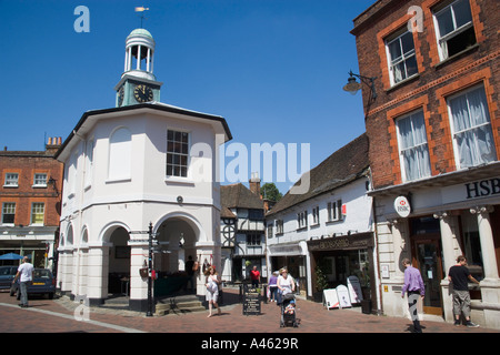 Inghilterra, Surrey, Godalming, il mercato Hall nella strada alta. Foto Stock