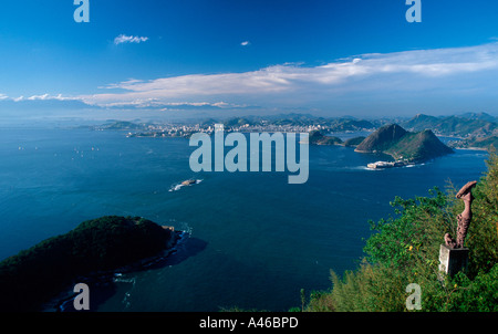 Vista sul Rio de Janairo Foto Stock