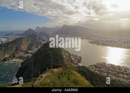 Vista sul Rio de Janairo Foto Stock