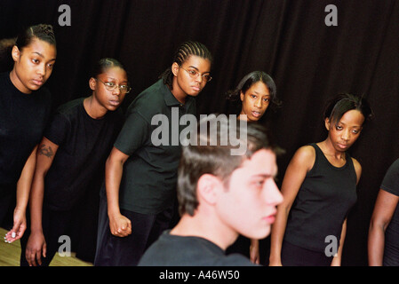 Studenti di teatro Foto Stock