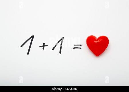 Equazione di amore Foto Stock