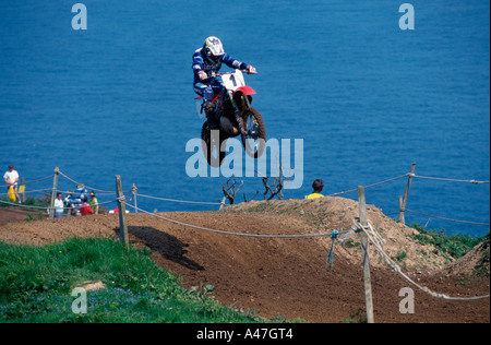 Gara di motocross Foto Stock