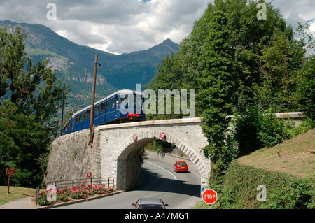 Tramvia du Mont-Blanc Saint-Gervais-les-Bains Foto Stock