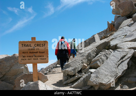 Escursione al Monte Whitney Foto Stock