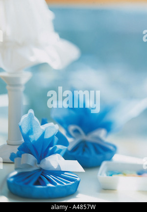 Close-up di doni avvolto Foto Stock