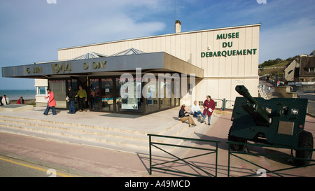 Musee du Debarquement museo ad Arromanches Les Bains, in Normandia, Francia Foto Stock