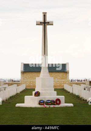 Canadian War Cemetery a Beny Sur Mer Normandia Francia Europa Foto Stock