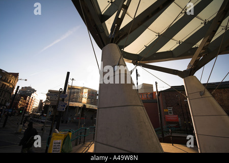 Shudehill bus station, Manchester, Regno Unito Foto Stock