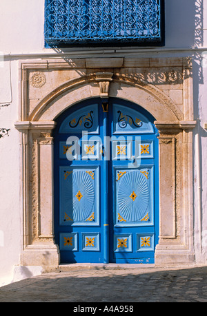 Portale Sidi Bou Said, Tunisia Foto Stock
