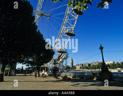 London Eye, Londra, Inghilterra Foto Stock