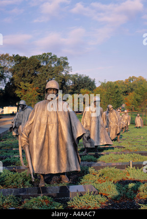 Guerra coreana monumento, Washington D.C., USA Foto Stock