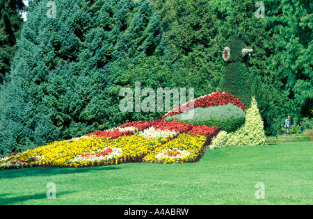 Arte topiaria da Isola di Mainau Germania Europa Foto Stock