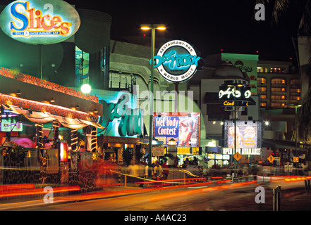 Blvd. Kukulcan, Cancun, Messico Foto Stock