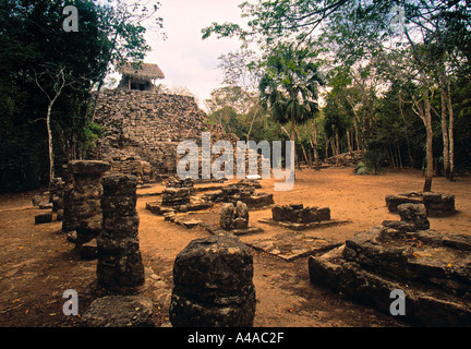 Rovine maya, Coba, Messico Foto Stock
