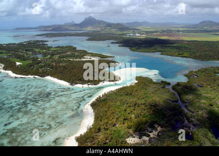 Ile aux Cerfs Mauritius Oceano Indiano Africa Foto Stock