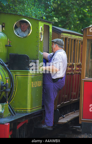 Scheda equipaggio talyllyn treno vittoriano Foto Stock