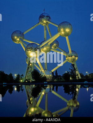 Atomium di Bruxelles, in Belgio Foto Stock