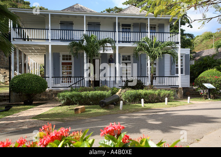 Antigua. Nelsons Dockyard. Admiral's House Museum Foto Stock