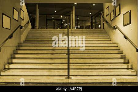 Ampia scalinata che conduce fino Foto Stock