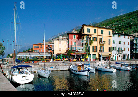 Castelletto di Brenzone am Gardasee al Lago di Garda Foto Stock