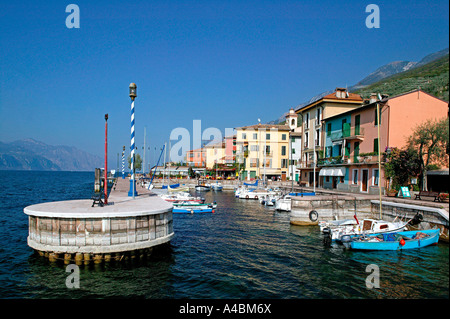 Castelletto di Brenzone am Gardasee al Lago di Garda Foto Stock