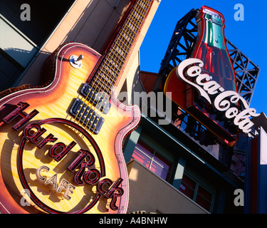 Hard Rock Cafe presso gli Universal Studios Japan, USJ, Osaka, Giappone. Foto Stock